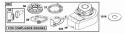 Blower Hsg Rewind Diagram and Parts List for 095902-0115-01  Briggs and Stratton Engine